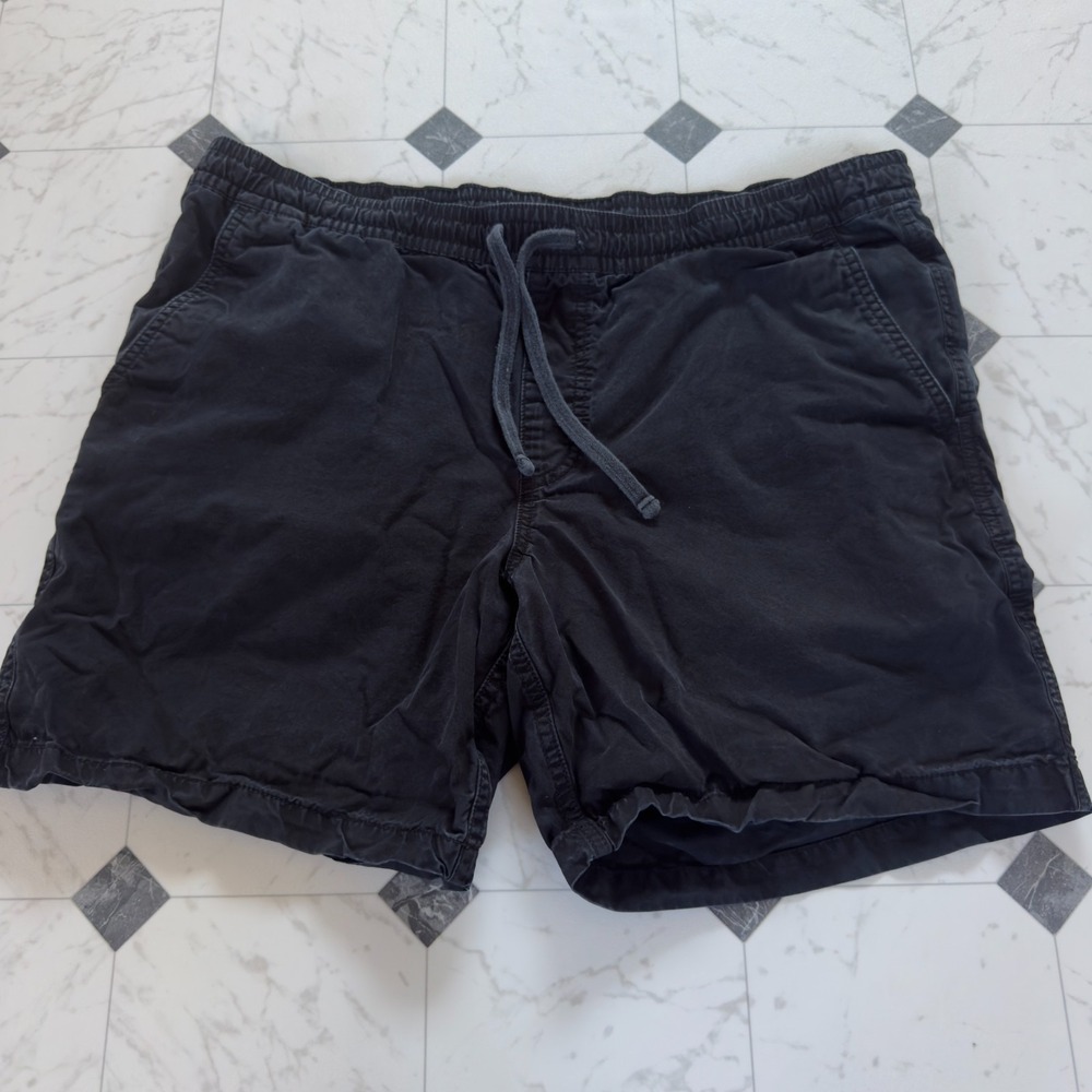 Vans Range Shorts Mens XL Black Elastic Waist Drawstring Cotton Casual Skate